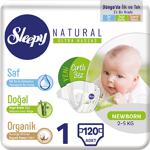 Sleepy Natural 1 Numara Yenidoğan 120'li Bebek Bezi