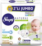 Sleepy Natural 1 Numara Yenidoğan 80'li Jumbo Paket Bebek Bezi