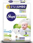 Sleepy Natural 3 Numara Midi 2'li Jumbo 68 Adet Bebek Bezi - 3 Beden (4 - 9 kg)