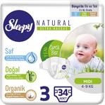 Sleepy Natural 3 Numara Midi 34'lü Bebek Bezi