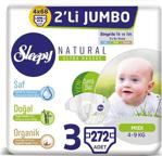 Sleepy Natural 3 Numara Midi 68'li Jumbo 4 Paket Bebek Bezi