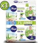 Sleepy Natural 3 Numara Midi Jumbo 68'li 3 Paket Külot Bez