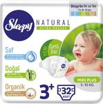 Sleepy Natural 3+ Numara Midi Plus 32'li Bebek Bezi