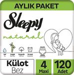 Sleepy Natural 4 Numara Maxi 120'Li Külot Bez