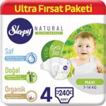 Sleepy Natural 4 Numara Maxi 240'Lı Ultra Fırsat Paketi Bebek Bezi