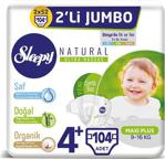 Sleepy Natural 4+ Numara Maxi Plus 52'li Jumbo 2 Paket Bebek Bezi