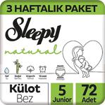 Sleepy Natural 5 Numara Junior 72'li Bebek Bezi