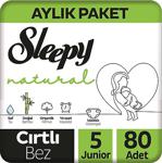 Sleepy Natural 5 Numara Junior 80'Li Bebek Bezi