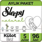 Sleepy Natural 5 Numara Junior 96'Lı Külot Bez