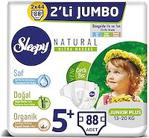 Sleepy Natural 5+ Numara Junior Plus 44'lü Jumbo 2 Paket Bebek Bezi