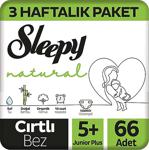 Sleepy Natural 5+ Numara Junior Plus 66'lı Bebek Bezi