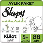 Sleepy Natural 5+ Numara Junior Plus 88'Li Külot Bez