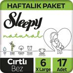 Sleepy Natural 6 Numara X Large 17'Li Bebek Bezi