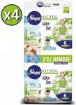 Sleepy Natural 6 Numara Xlarge 40'lı 4 Paket Külot Bez