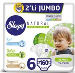 Sleepy Natural 6 Numara Xlarge 40'lı Jumbo 4 Paket Bebek Bezi