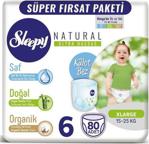 Sleepy Natural 6 Numara XLarge 80'li Külot Bez