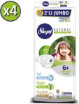 Sleepy Natural 6+ Numara Xlarge Plus 36'lı Jumbo 4 Paket Bebek Bezi