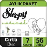 Sleepy Natural 7 Numara Xx Large 56'Lı Bebek Bezi