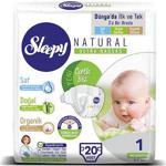 Sleepy Natural Bebek Bezi 1 Beden Yenidoğan 2-5 Kg 20 Adet