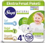 Sleepy Natural Bebek Bezi 4+ Numara Maxi Plus 130 Adet