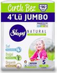 Sleepy Natural Bebek Bezi 5 Numara 11-18 Kg Junior - 4'Lü Jumbo Paket - 96 Adet