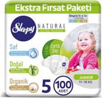 Sleepy Natural Bebek Bezi 5 Numara Junior 100 Adet