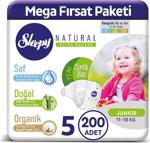 Sleepy Natural Bebek Bezi 5 Numara Junior 200 Adet