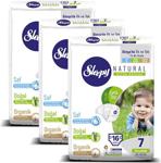 Sleepy Natural Bezi 7 Numara XXLarge 16'lı 3 Paket Bebek Bezi