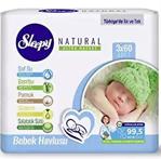 Sleepy Natural Islak Pamuklu Havlu 3X60 Adet