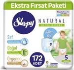 Sleepy Natural Külot Bez 5 Numara Junior Ekstra Fırsat Paketi 172 Adet U00000000000516
