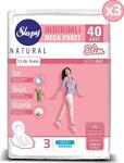 Sleepy Natural Slim Ekstra İnce Gece 40'Lı 3 Adet Hijyenik Ped