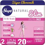 Sleepy Natural Slim Ekstra Ince Uzun 20'Li Hijyenik Ped