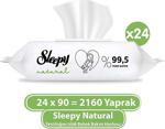 Sleepy Natural Yenidoğan Islak Bebek Bakım Havlusu 24X90 ( 2160 Yaprak)