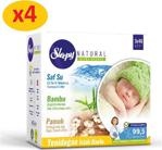 Sleepy Natural Yenidoğan Islak Pamuklu Bambu Havlu 4x(3x40) (480 Yaprak)