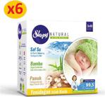 Sleepy Natural Yenidoğan Islak Pamuklu Bambu Havlu 6x(3x40) (720 Yaprak)