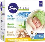 Sleepy Natural Yenidoğan Pamuklu 40 Yaprak 3'lü Paket Islak Mendil