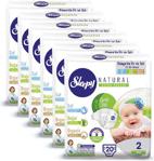 Sleepy Naturel Yenidoğan Bebek Bezi 2 Beden-numara 3-6 Kg 20 Li 6 Paket 120 Adet