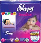 Sleepy Sensitive Pepee 1 Numara Yenidoğan 70 Adet Bebek Bezi