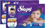 Sleepy Sensitive Pepee 3+ Numara Midi Plus 32 Adet 2'li Paket Bebek Bezi