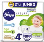 Sleepy Sensitive Pepee 4+ Numara Maxi Plus Jumbo 52 Adet 2'li Paket Bebek Bezi