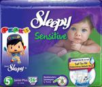 Sleepy Sensitive Pepee 5+ Numara Junior Plus 30 Adet Bebek Bezi