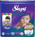 Sleepy Sensitive Pepee 6+ Numara X Large Plus 18 Adet Bebek Bezi