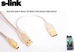 Slink Slx-U53 Usb To 5P Şeffaf 2.0 Hdd Kablo