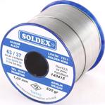 Soldex 63-37, 500 Gr 3 Mm - Pastasız Vitray Lehim Teli, Sn:63 - P