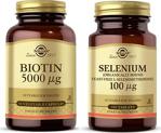 Solgar Biotin 5000 Mcg 50 Kapsül+ Selenium 100 Tablet