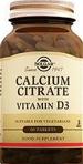 Solgar Calcium Citrate with Vitamin D3 250 mg 60 Tablet