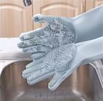 Sonavm Sihirli Isıya Dayanıklı Silikon Çok Amaçlı Bulaşık Eldiven Fırçası Magic Gloves