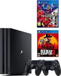 Sony Playstation 4 Pro 1 Tb + 2. Ps4 Kol + Ps4 Pes 2020 + Ps4 Red Dead Redemption 2