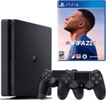 Sony Playstation 4 Slim 500 Gb + 2. Ps4 Kol + Ps4 Fifa 2022