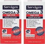 Sorvagen Omega 3 High Dha Saf Norveç Balık Yağı, 50 Kapsül, 1000 Mg - 2 Adet